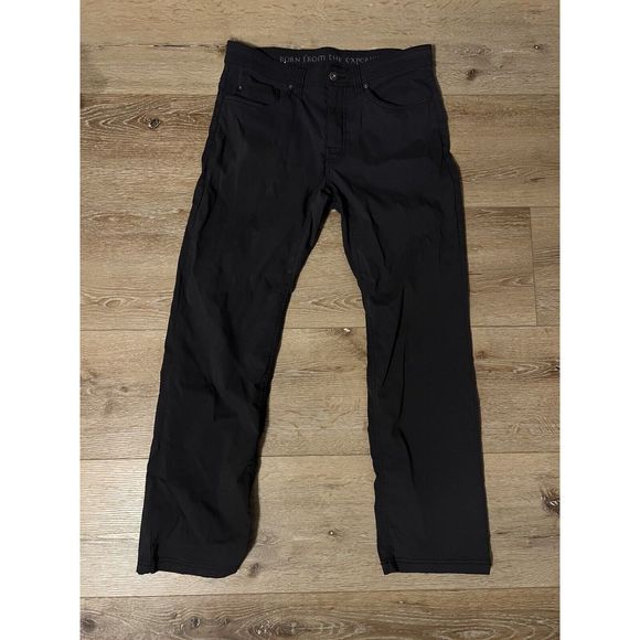 Prana Brion Pant II Mens 32x30 Slim Fit Gray Stretch Outdoor Hiking Casual - Picture 1 of 3